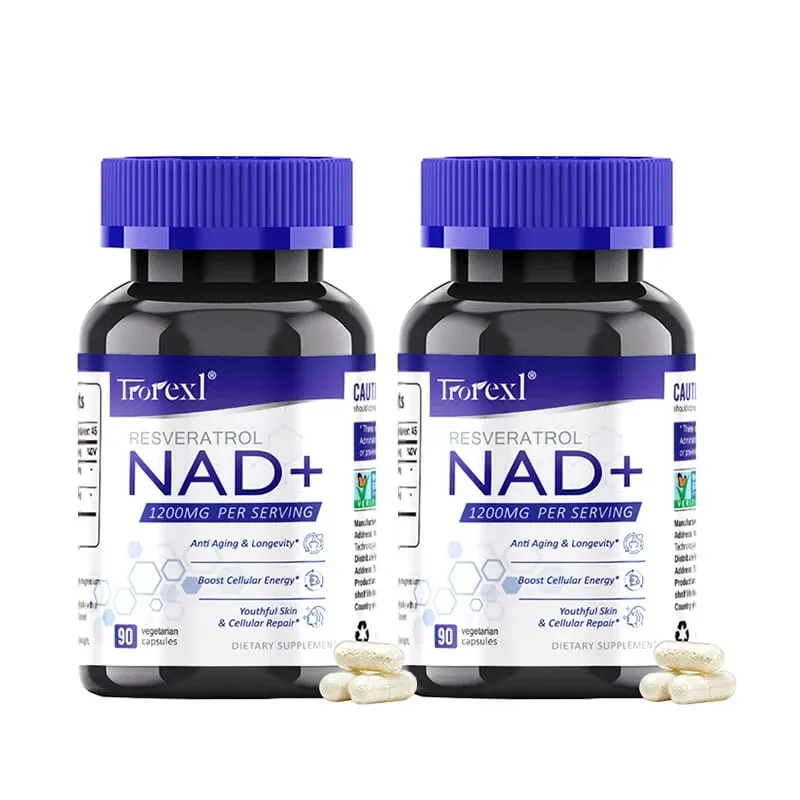 NAD + Doplněk resveratrolu NAD Plus Boosting – podporuje buněčnou energii, metabolismus proti stárnutí, zdraví pokožky — image 8