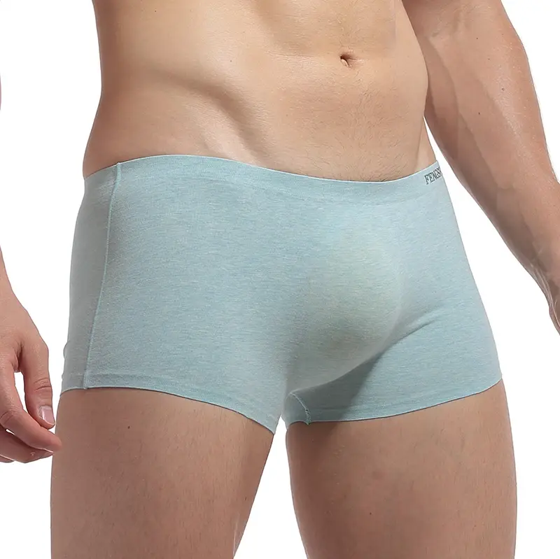 Männer Unterwäsche Boxer Männer Elastizität Atmungsaktiv Trunk Boxer Bequeme Nahtlose Mann Solide Unterhose Shorts Höschen — image 16