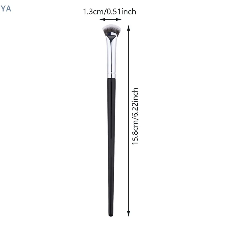 [Y]1PC Fan-shaped Eyelash Brush Soft No Shedding Beauty Eyelash Makeup Brushes Mascara Highlighter Powder Smudge Tool