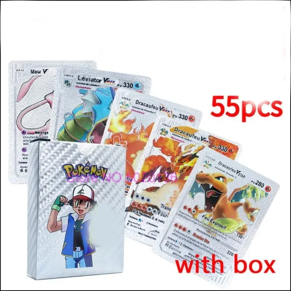 Versione inglese Carte collezionabili Golden Monster 55 carte con confezione regalo carte rare lucide carte da gioco anime da collezione — image 5