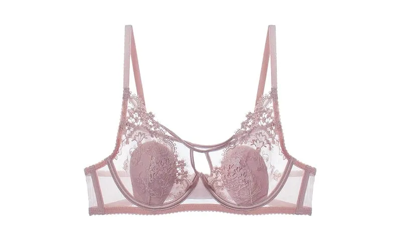 หรูหราภาษาฝรั่งเศสคำลูกไม้ Underwire CROSS Bra ชุดกระต่ายหูถ้วยหรูหราชุดชั้นในเซ็กซี่ผู้หญิงแฟลชขาย — image 12