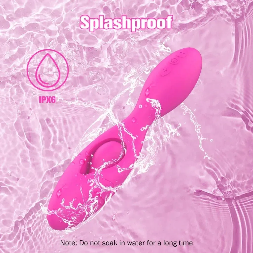 Vibrateur en Silicone liquide puissant, double 10 vibrations, point G, gode féminin, vagin, Clitoris, Couple, pliable, portable, jouets sexuels pour Couple