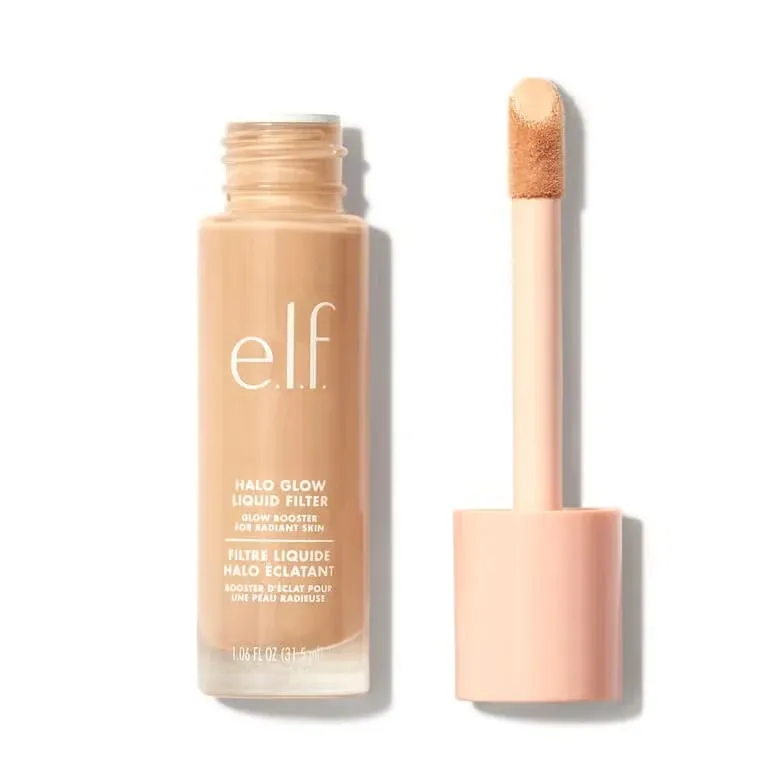 ELF Halo Glow Liquid Filter Liquid Foundation Complexion Glow Booster for et blødt-fokus look Glowy Makeup Hybrid til Dewy Hud