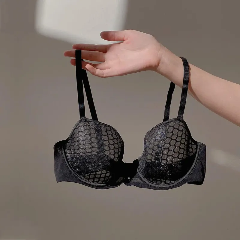 Ensemble de soutien-gorge minimiseur Ultra-fin pour femme, buste complet, soutien latéral à armatures doux, Lingerie confortable Anti-affaissement