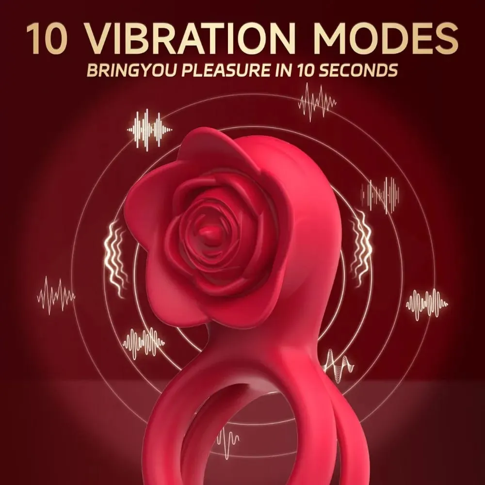 Vibrating Penis Ring Cock Ring Penis Vibrator for Men Clit Stimulator Male Scrotum Massager Sex Toys Couples Adult Products 18+ — image 3