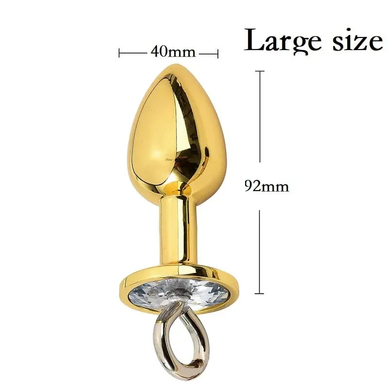 Piccole medie grandi perline anali Butt plug Morsetti per capezzoli di perle Set con catena Clip per seno in metallo Bondage Coppia schiava Gioco Giocattolo del sesso — image 20