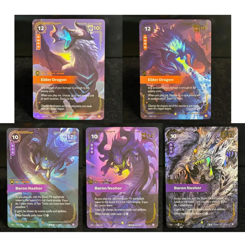 Rune Riftbound OGN Origin Genesis UNL Unleashed KaiSa Elder Dragon Collezionabile Alt Art Showcase Esclusiva Holo Foil Proxy Card