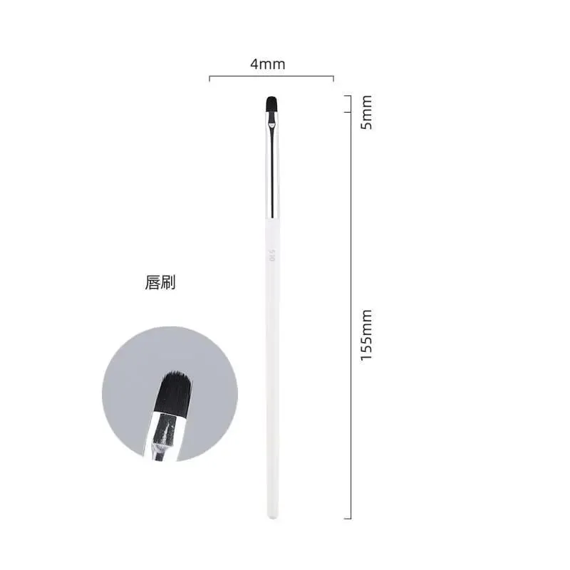 1pc Weiß Pulver Make-Up Pinsel 3D Flüssige Foundation Basis Make-up Pinsel Lidschatten blending Detail Gesicht Auge Concealer schönheit werkzeug — image 9