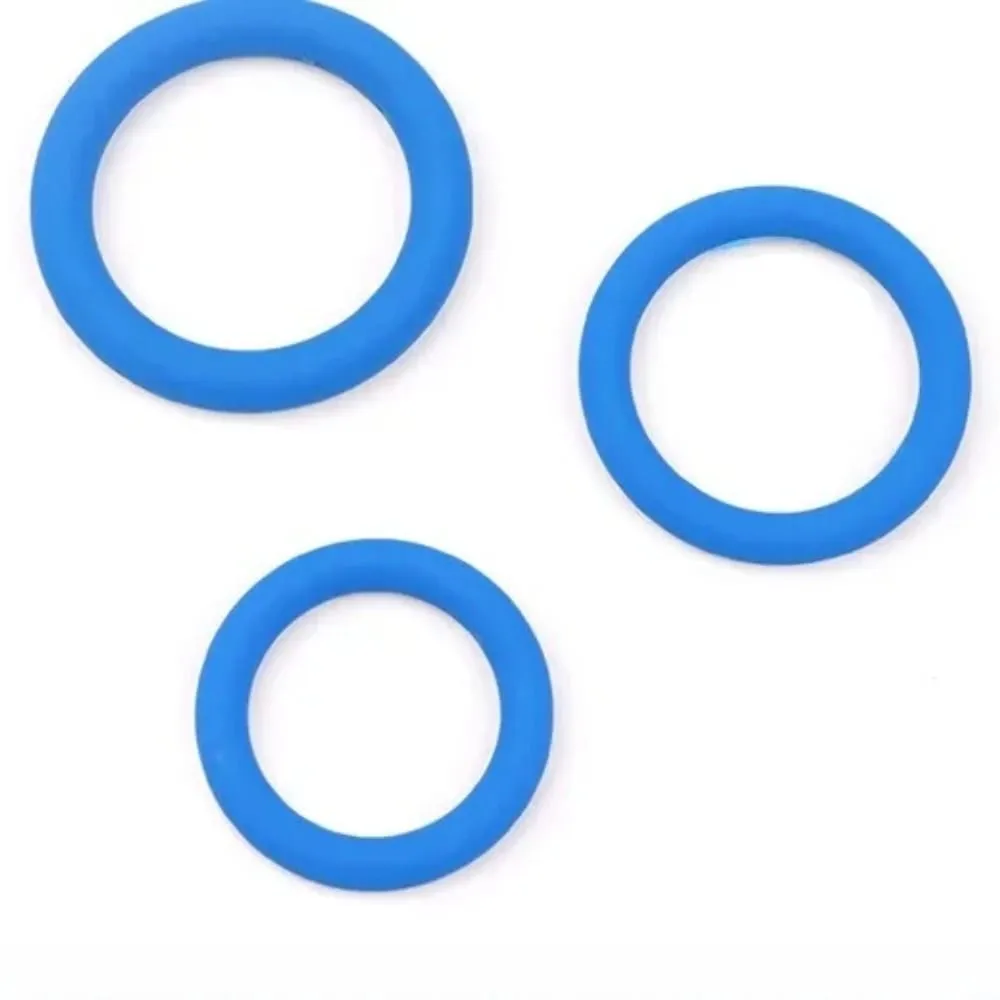 3 ชิ้น/เซ็ตแหวนซิลิโคนอวัยวะเพศชายแหวนชาย DELAY Ejaculation อวัยวะเพศชาย Lasting Erection Scrotum Testis Restraint เพศของเล่นสำหรับผู้ชาย — image 5