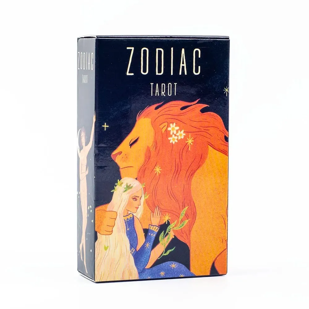 Zodiac Tarot Balíček 78 karet Divinatory Path Under the Stars Poutavá desková hra pro rodinné setkání 10,3 x 6 cm