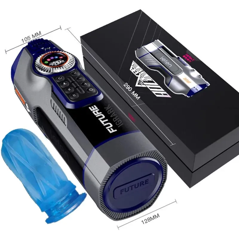 Leten 708-III Tyst Vibrator Uppvärmning Stönande USB Laddning Automatisk Teleskopisk Man Onani Slidan Fit Sexleksaker för män — image 6