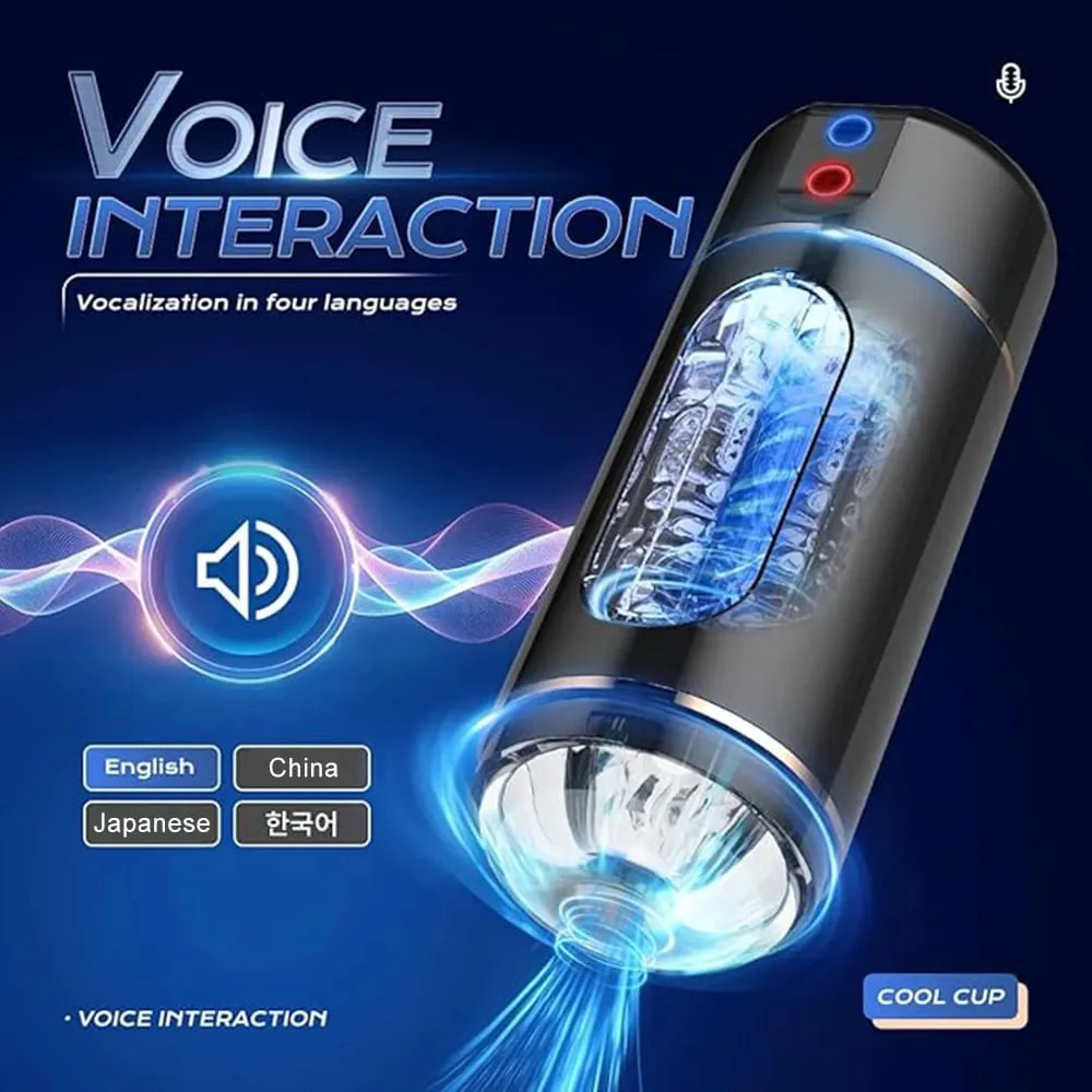 10 frequenze di vibrazione maschile tazza di masturbazione voce intelligente interattivo tazza di aereo dispositivo di esercizio del pene prodotti del sesso per adulti — image 5