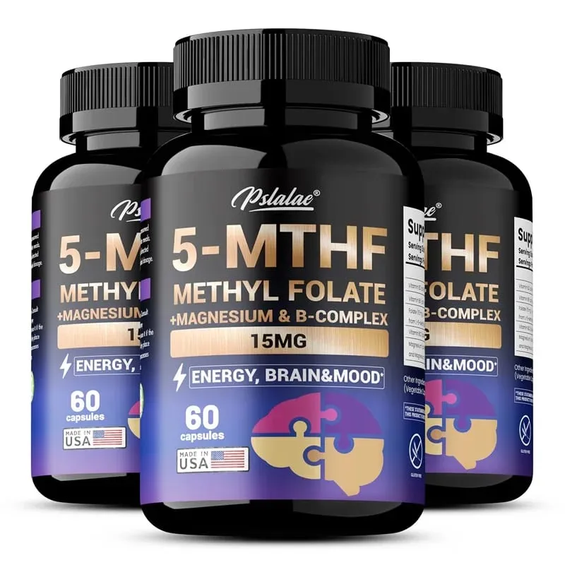مكمل 5-MTHF ميثيلفولات - دعم طاقة الدماغ والمزاج يعزز تركيز الذاكرة والوضوح ويعزز الوظيفة الإدراكية — image 10