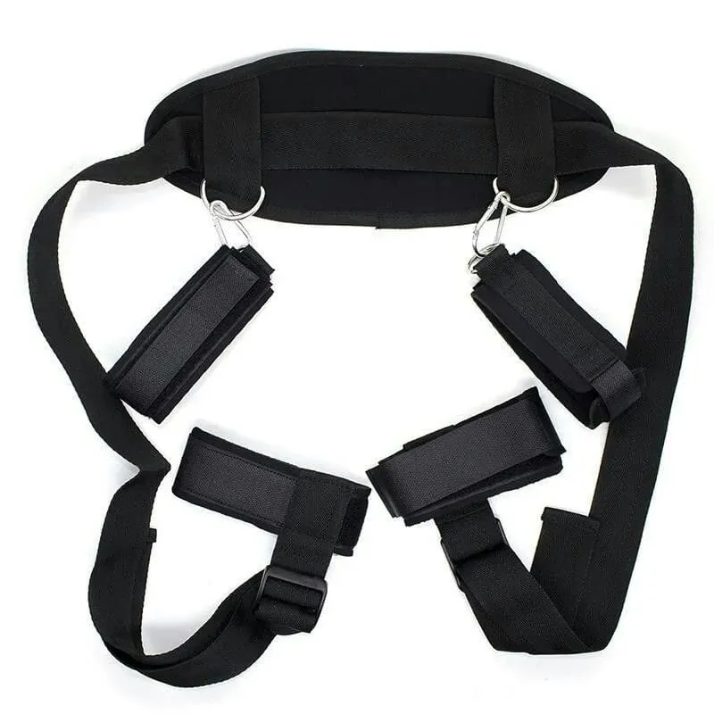 Engrenagem de bondage algemas ajustáveis, algemas de tornozelo, contenção de perna aberta, brinquedos sexuais para mulheres, casais, jogos adultos, sem vibrador