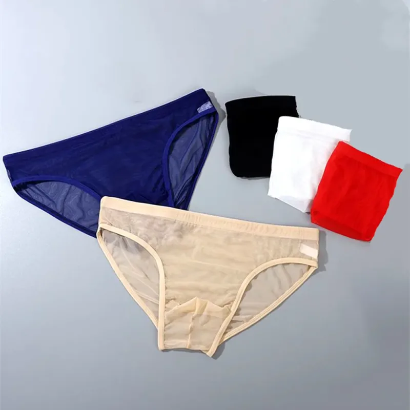 1-2 Buah Celana Dalam Pria Celana Dalam Ultratipis Transparan Mulus Celana Dalam Pria Seksi Jaring Bersirkulasi Celana Dalam Elastis Celana Pendek Celana Dalam — image 1