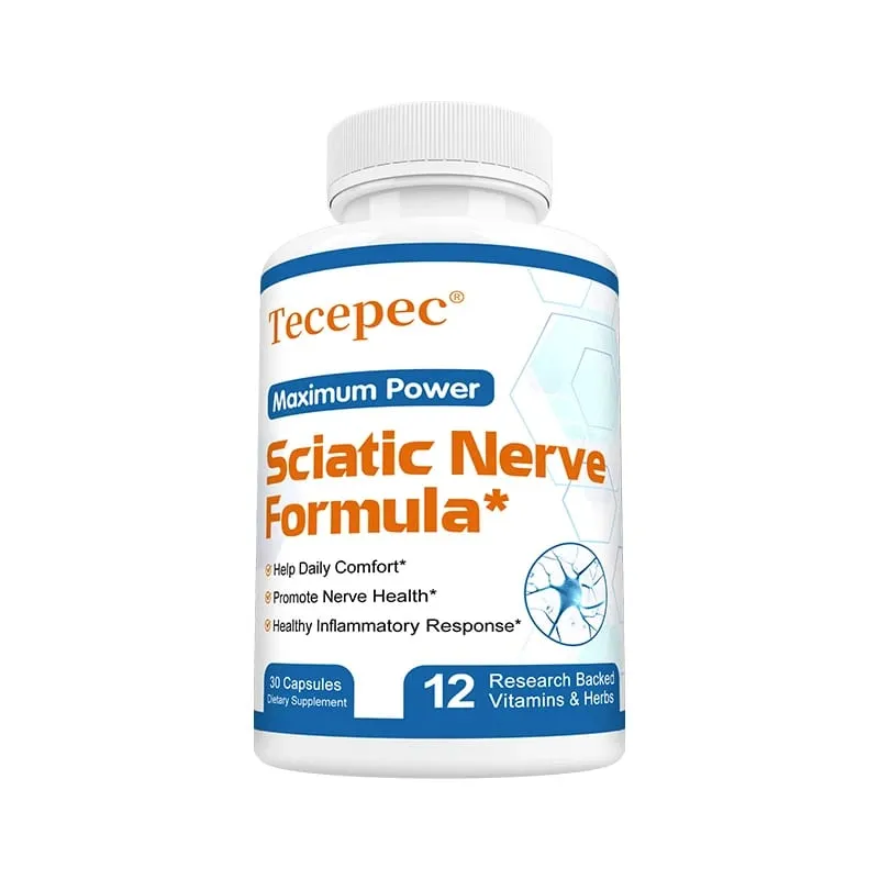Iskias Health Support - Ischias Relief Supplement Vitamin B Complex - Nerve Health Anti-inflammatorisk og nervestøtte formel