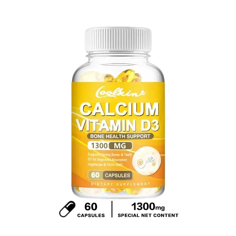 Calcium + Vitamin D3 Promotes Bone Health and Immune Support Enhances Carbonate Absorption Dietary Supplement — image 7