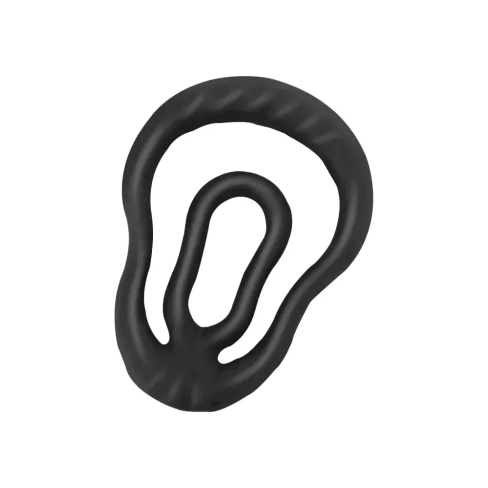 Silicone Cock Ring o Locking Male Penis Ring Delay Ejaculation Erection Lasting Scrotum Dick Enlarger Ring Sex Toys for Men 18+ — image 1