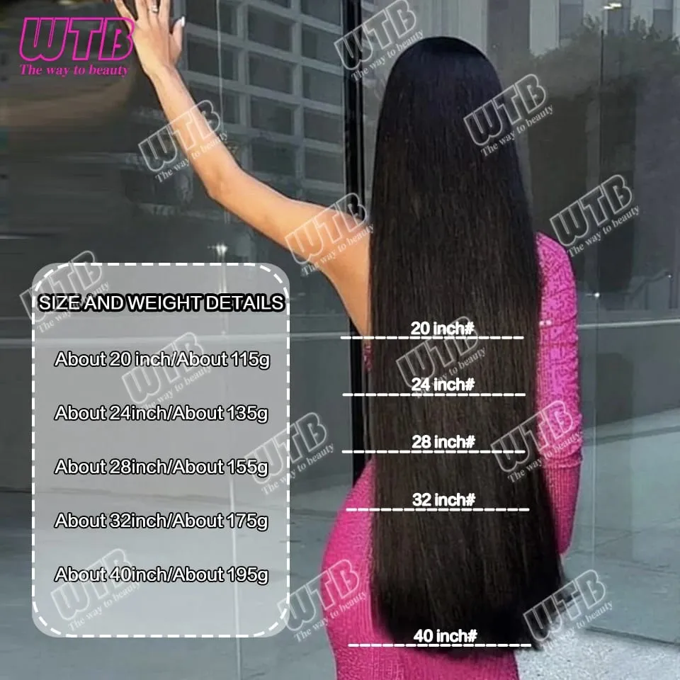 Extra lange rechte synthetische 5 clip hair extensions paardenstaart extensie voor dames meisjes 20 ~ 40 inch clip in extensions haarpie