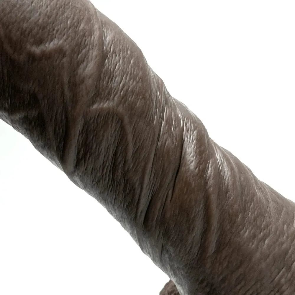 Black xxxL Telescopic Vibrating Dildo Vibrator Heating Thrusting Dildo Sex Toy G-spot Anal Stimulation Vibrating for Women — image 5