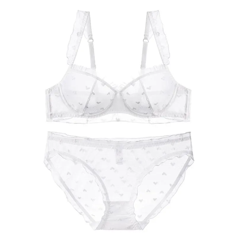 2025 ฤดูร้อน Minimizer Bra Ultra-Thin ไร้สายไม่มีฟองน้ำลูกไม้ Bralette PURE Sensual สนับสนุนหน้าอกใหญ่ SHEER Comfort