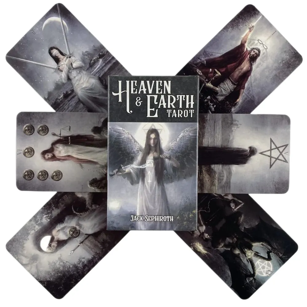 Hot Selling Heaven Earth Tarot Karta pro volný čas Zábava Rodina Setkání Věštění Balíček Tarotová deska Herní karty