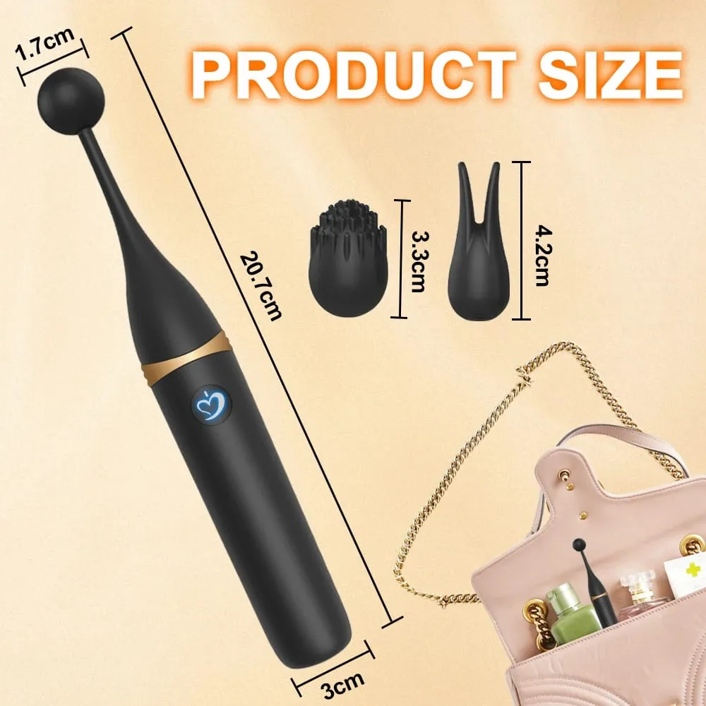 Potente stimolazione del clitoride a 10 frequenze vibratore del punto G 3 testa di ricambio massaggiatore per masturbazione giocattoli sessuali per adulti femminili — image 5