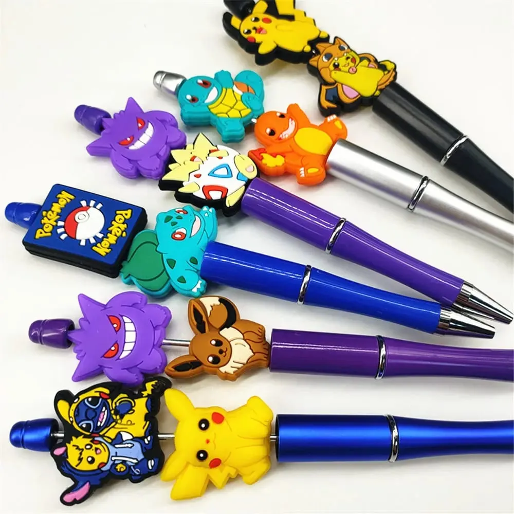 5 Stück Pokemon Silikon-Brennperlen für DIY Bead Pen Schnullerkette Clips Perlen Kinderspielzeug DIY Geschenk — image 5