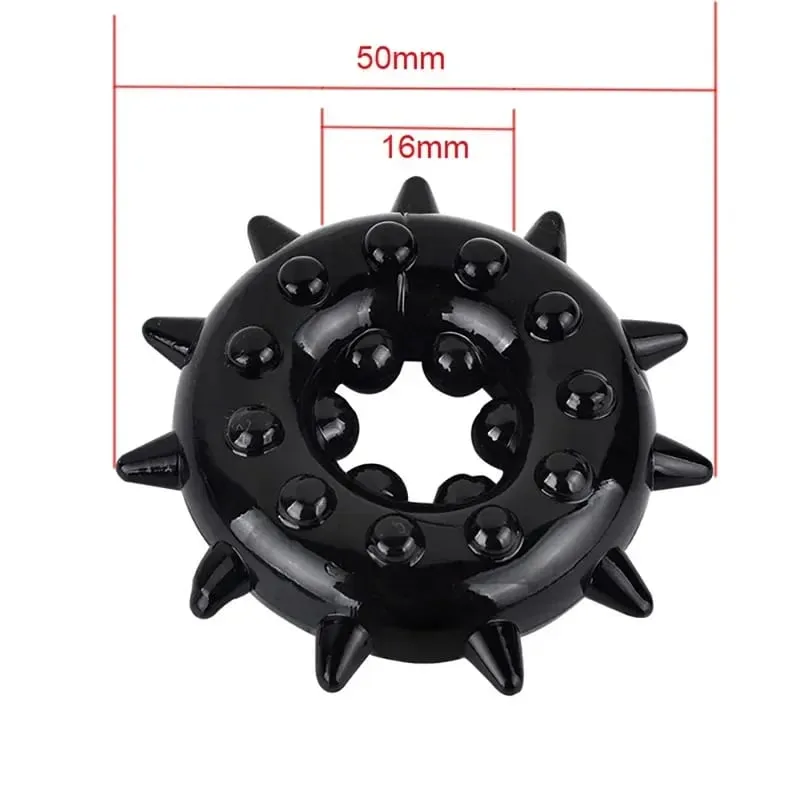 Anello del rubinetto Ritardo Eiaculazione Spikes Giocattoli per adulti Per gli uomini Ingrandimento del pene Anello del pene in silicone Giocattoli del sesso maschile Erezione più forte — image 6