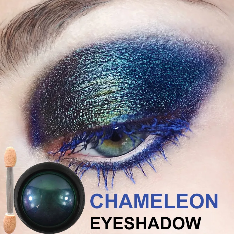 Poudre de fard à paupières caméléon multi-chrome, pigment changeant holographique multi-chrome pour le maquillage des yeux, Nail Art, Cosplay — image 5