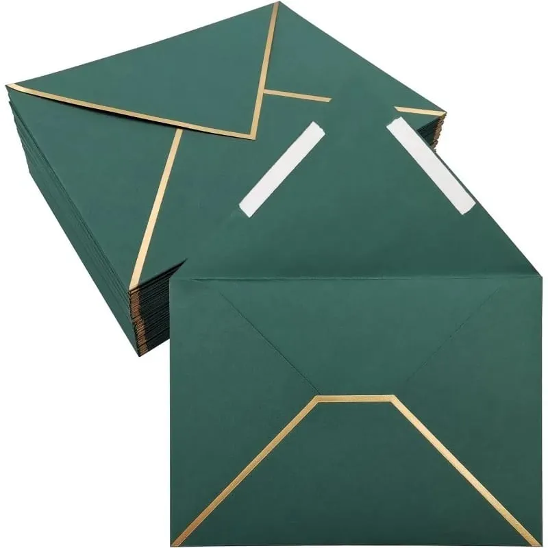 100 pezzi buste stile occidentale buste d'invito per biglietti d'auguri di compleanno cartoline carta da lettera invito a una festa forniture di cancelleria — image 1