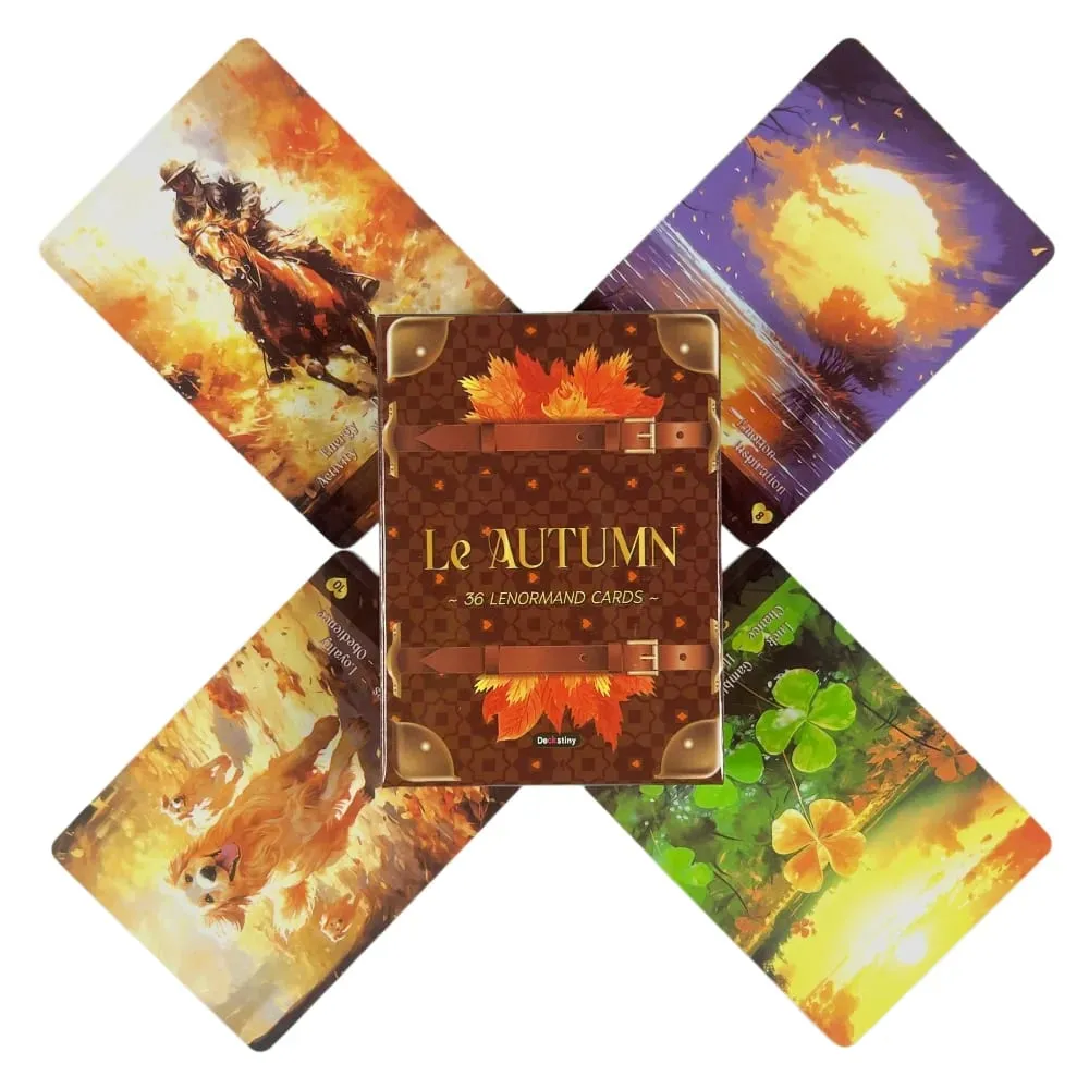 Lenormand Tarot Güverte Le Sonbahar Koleksiyonu Kehanet Ve Falcılık Oracles Güverte Kurulu Oyunu Tarot Kart Oyunu