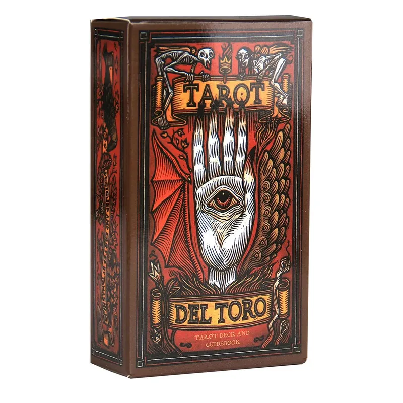 Tarot del A Tarot Deck และคู่มือแรงบันดาลใจจากโลกของ Guillermo del Toro หนังสือแปลกใหม่เริ่มต้นการ์ดเกมดาดฟ้าของเล่น