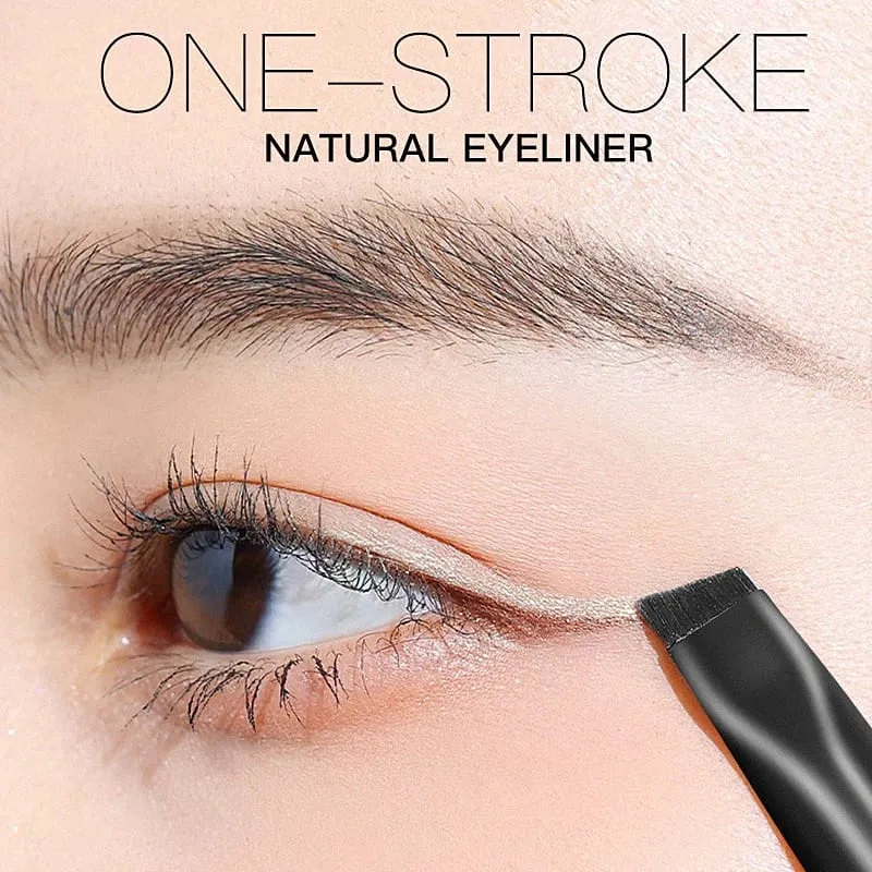 4 stks Blade Make-up Kwasten Schuine Dunne Wenkbrauw Borstel Platte Fijne Eyeliner Borstel Professionele Liner Brow Make Up Tools — image 4