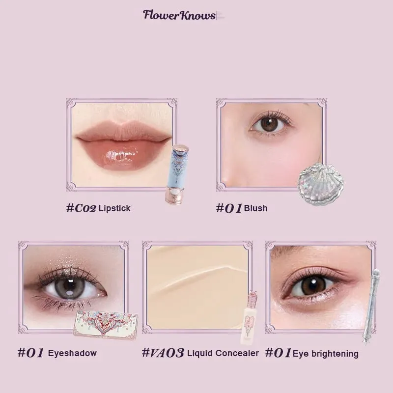 Flower Knows – coffret cadeau de maquillage, Kit de cosmétiques, ensemble complet, vernis à lèvres, ombre à paupières, fard à joues, correcteur liquide, tout-en-un, Flower Knows