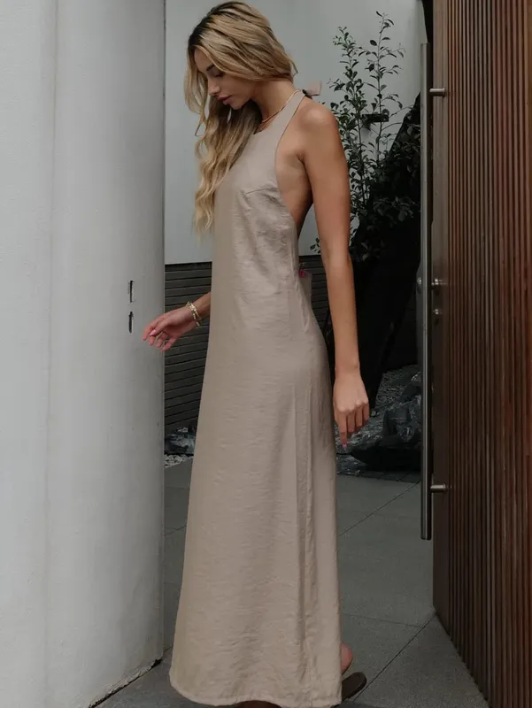 Abito elegante senza schienale da donna estate 2024 — image 2