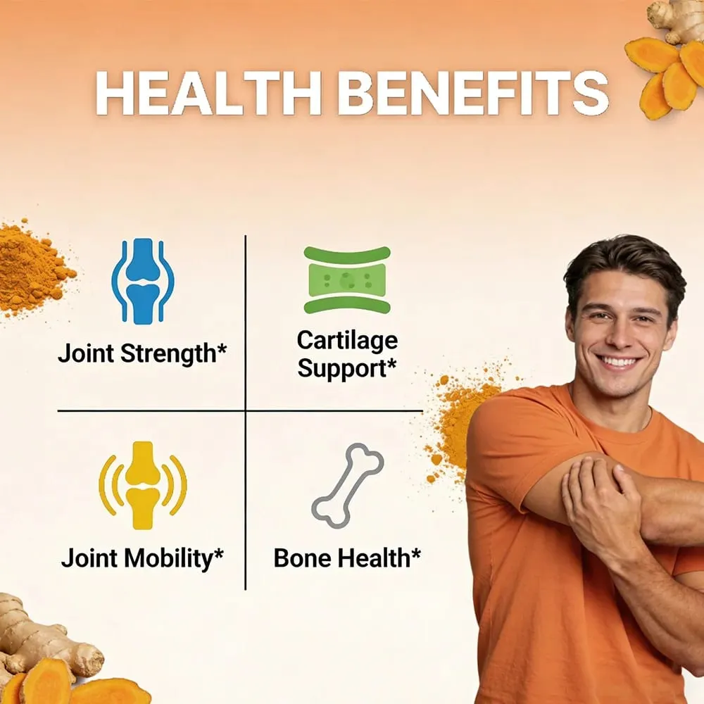 Glucosamine Chondroitin Extra Strength Capsules ร่วมสนับสนุนสารต้านอนุมูลอิสระเสริมภูมิคุ้มกันสำหรับผู้ใหญ่ — image 6