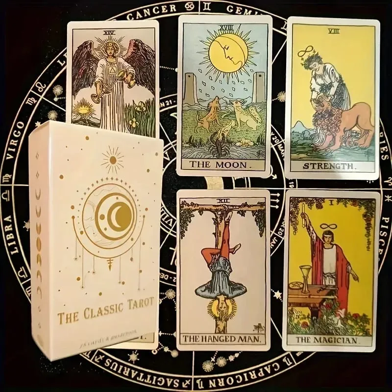 Uniwersalna talia tarota Waite karty rekreacyjne gry stolik imprezowy gra przyjaciele Party gra planszowa wróżenie los gra karciana — image 8