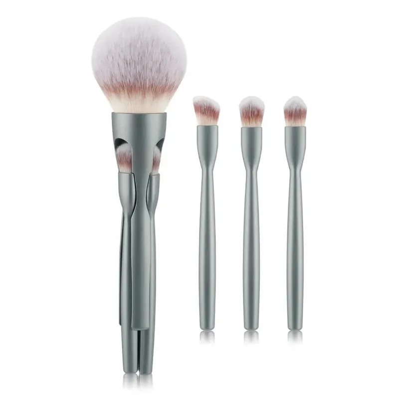 4 pezzi 4 in 1 set di pennelli per trucco aspirazione magnetica pennello per fard in polvere pennelli per trucco da viaggio pennello per correttore morbido — image 6