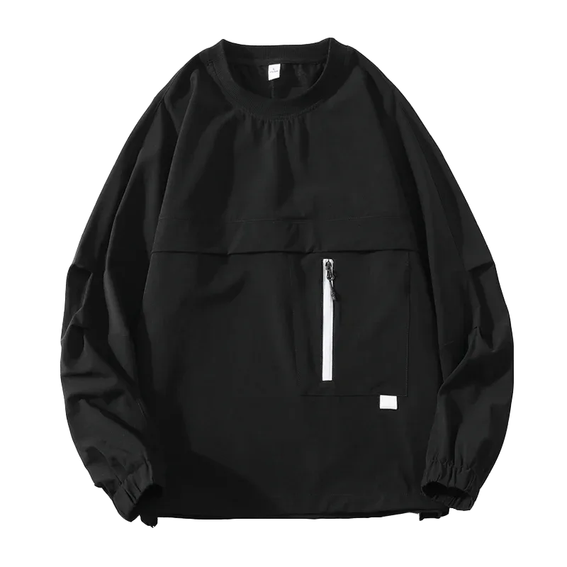 Pullover Ringan dan Bernafas Lelaki Kasual Musim Bunga Musim Panas Tarikan Hoodie Pakaian Jalanan Pakaian Baju Sweat Top Pejal