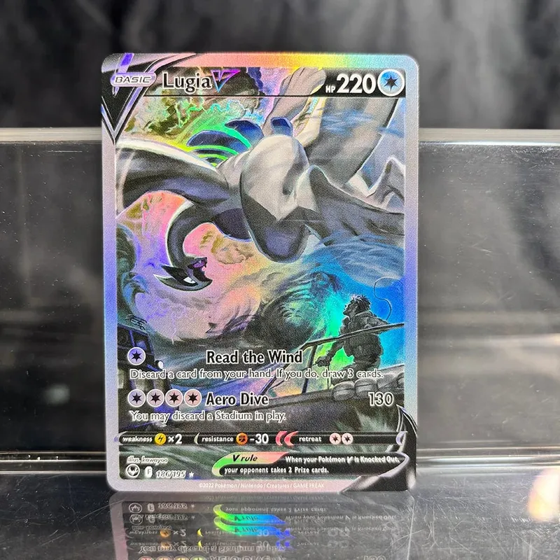 Holographic Game Trading Collection PTCG Proxy karty Charizard Pikachu Mew EX Singl PKM fóliové karty Gengar VMAX Skyridge (SK) — image 9