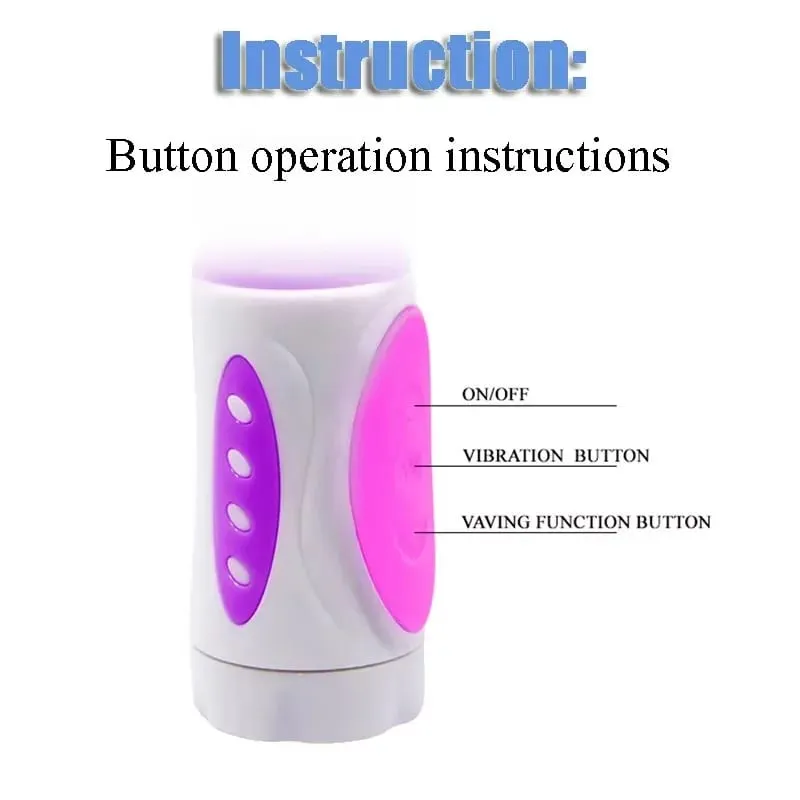 Silikon-Kaninchenvibrator, 3-in-1-G-Punkt-Klitoris-Analperlen-Stimulator, 10 Modi, stoßendes, vibrierendes Sexspielzeug für Frauen — image 3