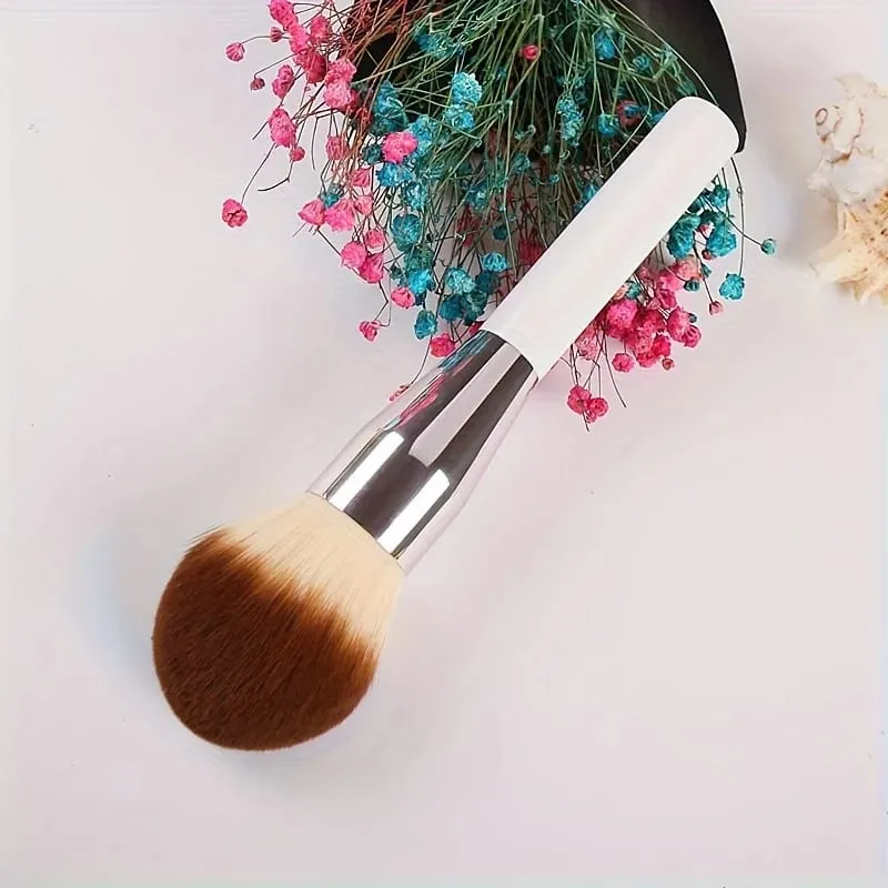 Velké štětce na líčení na pudr Rychlý pudr Contour Bílá rukojeť Štětec na make-up ze syntetických vlasů Kosmetika Kosmetika — image 5