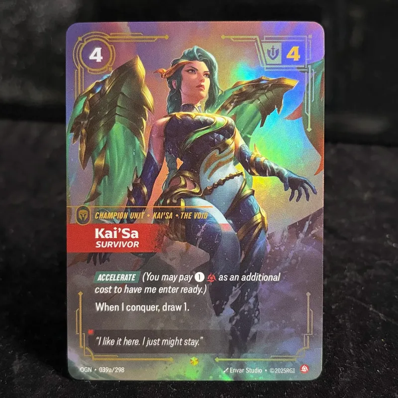 Rune Riftbound OGN Origin Genesis UNL Unleashed KaiSa Elder Dragon Collezionabile Alt Art Showcase Esclusiva Holo Foil Proxy Card