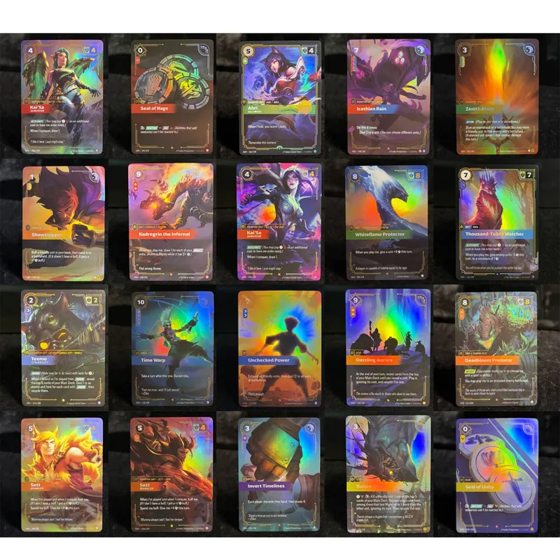 Rune Riftbound OGN Origin Genesis UNL Unleashed KaiSa Elder Dragon Collezionabile Alt Art Showcase Esclusiva Holo Foil Proxy Card