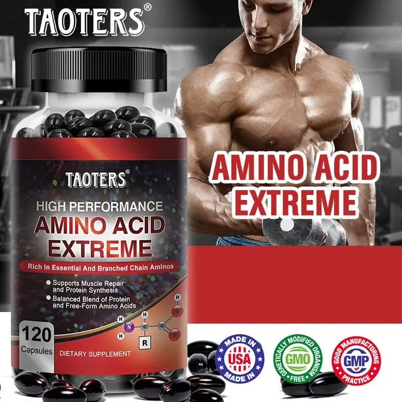 Capsule avanzate di aminoacidi per bodybuilding - Aiutano ad aumentare la forza, la resistenza, la sintesi proteica, a costruire la massa muscolare, l'energia per gli addominali — image 2