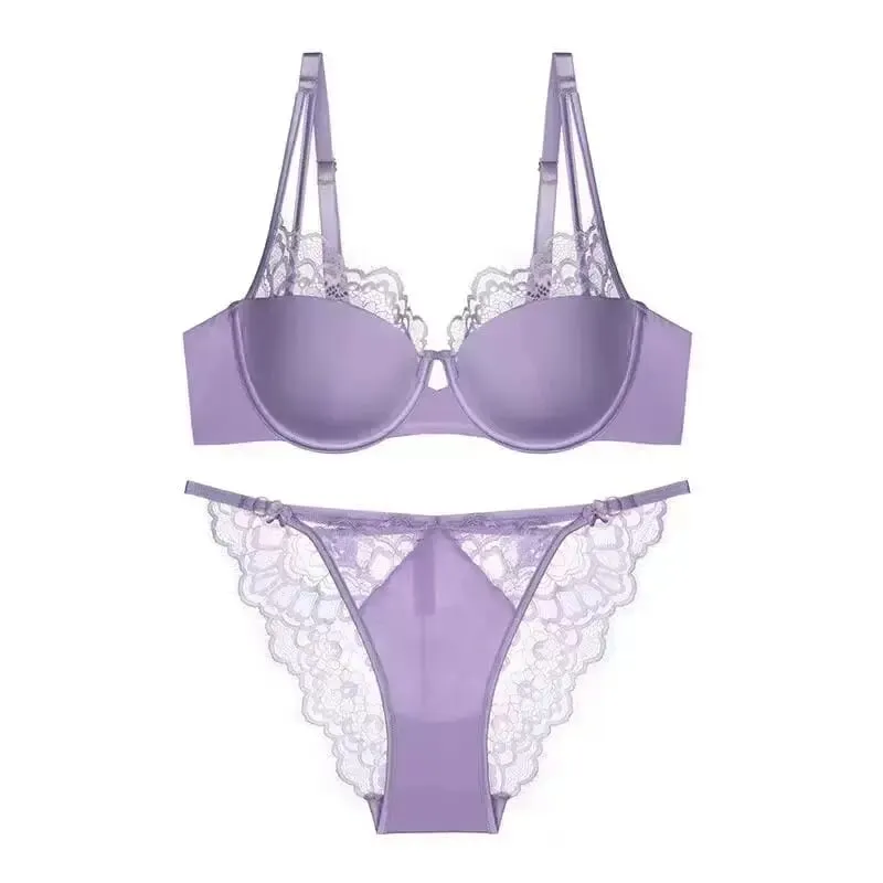 Ketibaan Baru Set Seluar Dalam Cawan Nipis Leopard Cetakan Lembut Lembut Tekan Ke Atas Anti Kendur Kawalan Lemak Sisi Kendur Comfort Bralette — image 5
