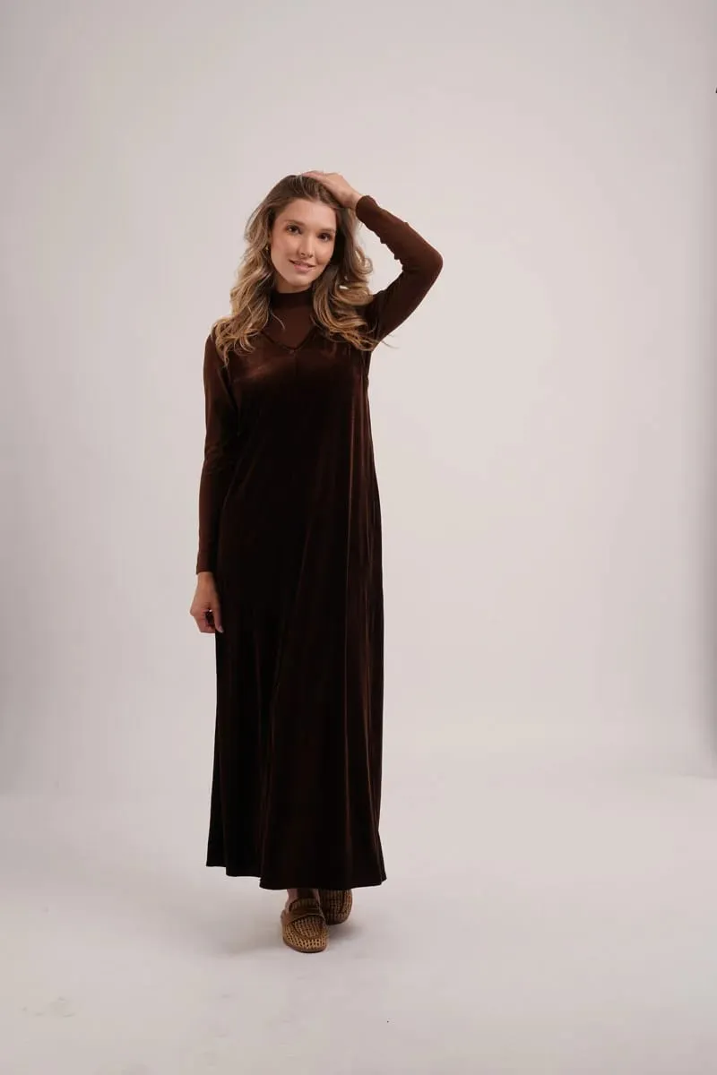 AS AW26 เดรสจั๊มเปอร์ผ้ากำมะหยี่มีกระเป๋าข้าง + เสื้อเจอร์ซีย์เบสิค — image 5
