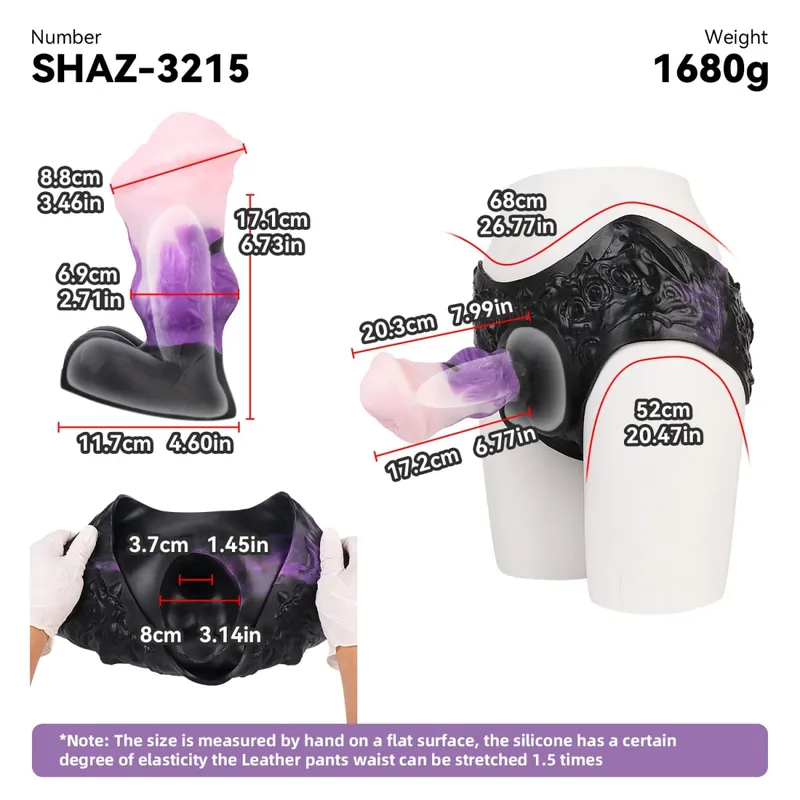 Strap On Cavallo lungo Guaina per dildo Imbracatura in silicone Mutandine per dildo Manicotto per pene indossabile Giocattolo adulto del sesso per uomini Preservativo riutilizzabile — image 12