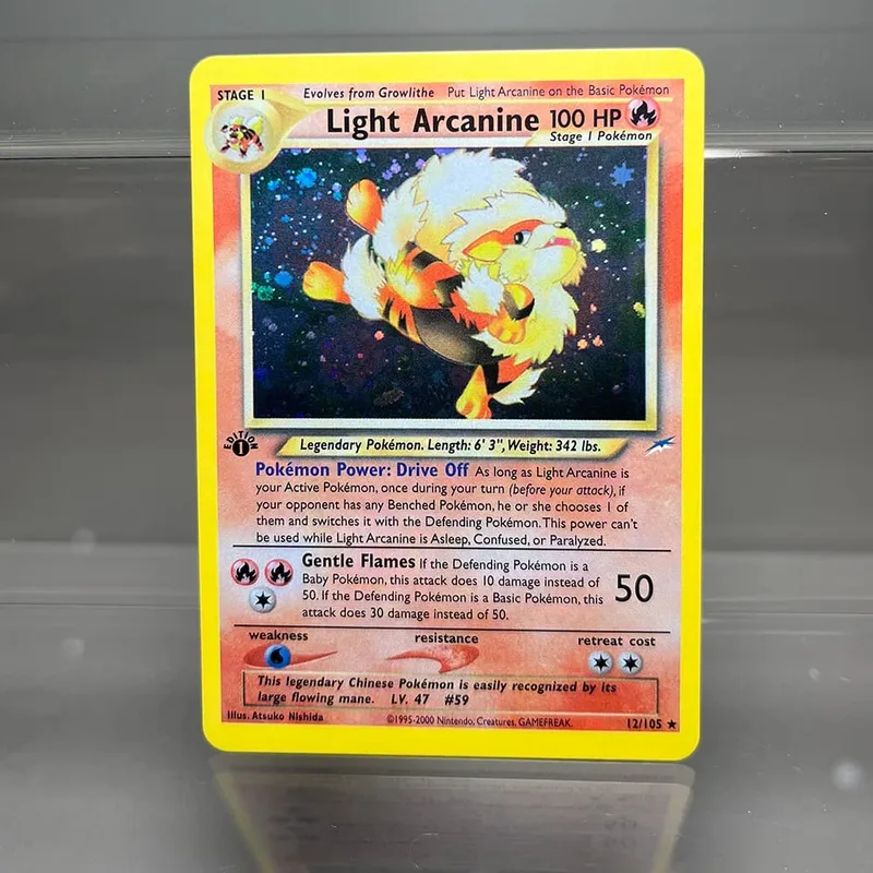 PKM 單卡第一版 1996 年雷丘噴火龍 PTCG 箔卡遊戲收藏 PKM 代理卡 — image 19